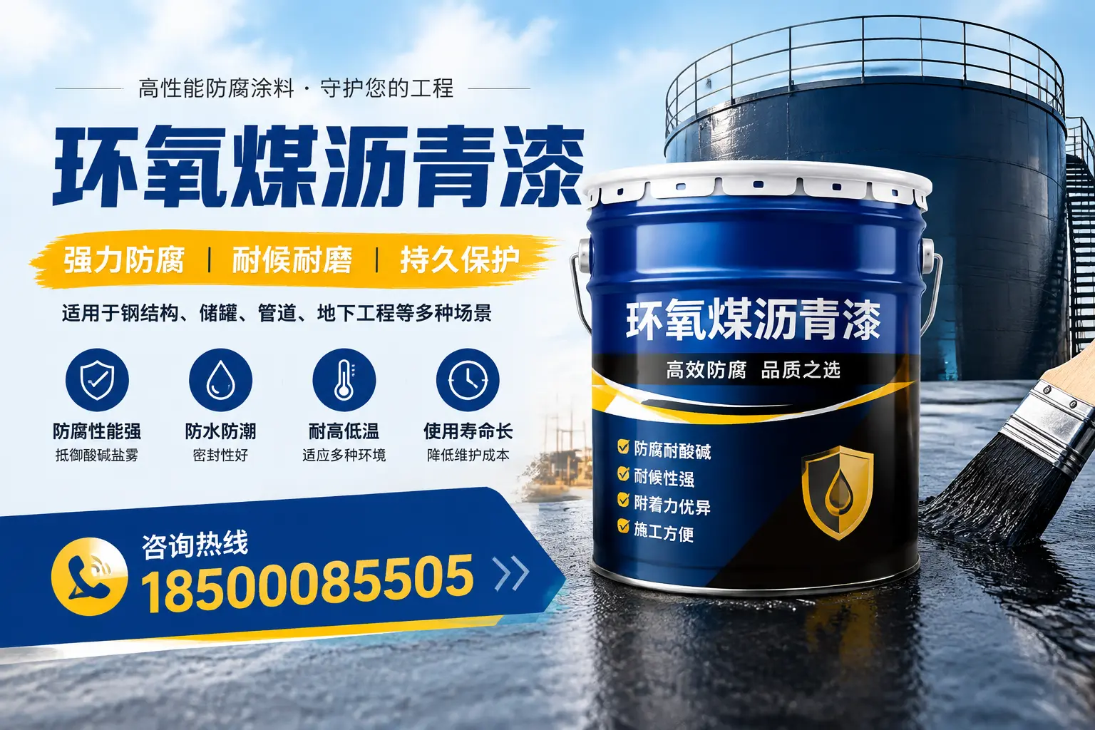 环氧煤沥青漆在工业中的应用，湖州企业的选择
